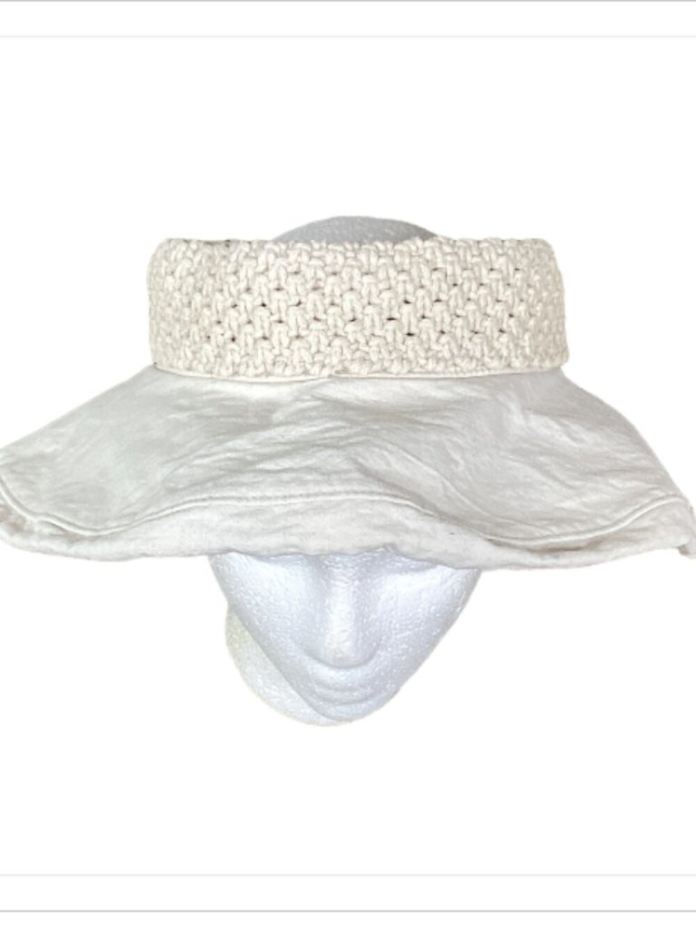 Wallaroo Open Top Floppy Wide Brim Sun Hat‎ Off White 268A